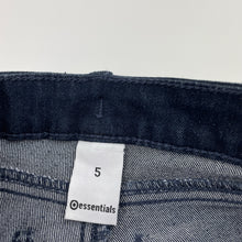 Load image into Gallery viewer, Unisex Target, dark stretch denim jeans, adjustable, inside leg: 47cm, EUC, size 5,  