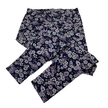 Load image into Gallery viewer, Girls Anko, floral fleece lined leggings, Inside leg: 65cm, FUC, size 14,  