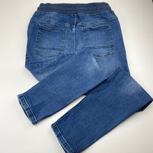 Load image into Gallery viewer, Boys Target, slim fit stretch denim pants, elasticated, Inside leg: 69cm, GUC, size 14,  