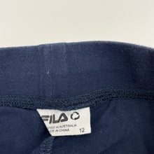 Load image into Gallery viewer, Girls FILA, cotton blend activewear leggings, Inside leg: 62cm, FUC, size 12,  