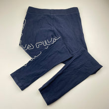 Load image into Gallery viewer, Girls FILA, cotton blend activewear leggings, Inside leg: 62cm, FUC, size 12,  