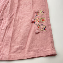Load image into Gallery viewer, Girls Bu La Ta, embroidered cropped cotton pants, elasticated, Inside leg: 30cm, NEW, size 6,  