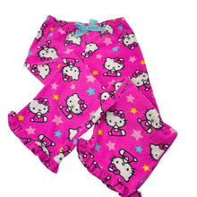 Load image into Gallery viewer, Girls fleece, pyjama pants, Hello Kitty, FUC, size 6,  
