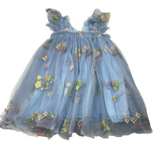 Load image into Gallery viewer, Girls NNJXD, lined embroidered tulle party dress, EUC, size 3, L: 50cm