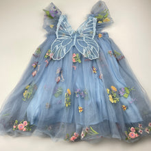 Load image into Gallery viewer, Girls NNJXD, lined embroidered tulle party dress, EUC, size 3, L: 50cm