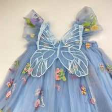 Load image into Gallery viewer, Girls NNJXD, lined embroidered tulle party dress, EUC, size 3, L: 50cm