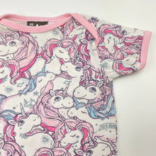 Load image into Gallery viewer, Girls SIX BUNNIES, organic cotton blend bodysuit / romper, FUC, size 00,  