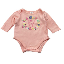 Load image into Gallery viewer, Girls Dymples, organic cotton bodysuit / romper, GUC, size 000,  