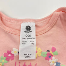 Load image into Gallery viewer, Girls Dymples, organic cotton bodysuit / romper, GUC, size 000,  