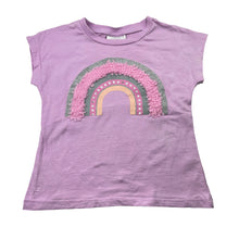Load image into Gallery viewer, Girls Mango, cotton tee / top, rainbow, EUC, size 6,  