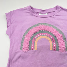 Load image into Gallery viewer, Girls Mango, cotton tee / top, rainbow, EUC, size 6,  
