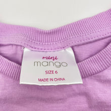 Load image into Gallery viewer, Girls Mango, cotton tee / top, rainbow, EUC, size 6,  