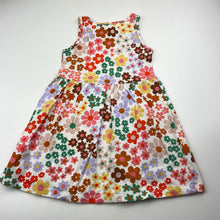 Load image into Gallery viewer, Girls H&amp;M, floral cotton casual dress, FUC, size 3-4, L: 49cm
