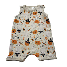 Load image into Gallery viewer, Unisex Dymples, Halloween organic cotton romper, GUC, size 00,  