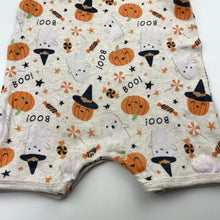 Load image into Gallery viewer, Unisex Dymples, Halloween organic cotton romper, GUC, size 00,  