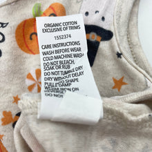 Load image into Gallery viewer, Unisex Dymples, Halloween organic cotton romper, GUC, size 00,  