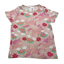 Load image into Gallery viewer, Girls Anko, pyjama tee / top, unicorns, FUC, size 3,  