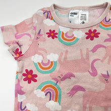 Load image into Gallery viewer, Girls Anko, pyjama tee / top, unicorns, FUC, size 3,  