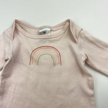 Load image into Gallery viewer, Girls Target, pink cotton romper, rainbow, FUC, size 00000,  