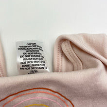 Load image into Gallery viewer, Girls Target, pink cotton romper, rainbow, FUC, size 00000,  