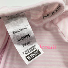 Load image into Gallery viewer, Girls Bonds, zip wondersuit / zippy / romper, EUC, size 000,  