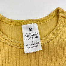 Load image into Gallery viewer, Unisex Target, ribbed organic cotton bodysuit / romper, FUC, size 1,  
