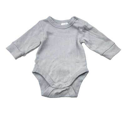 Unisex Baby Berry, pointelle cotton bodysuit / romper, FUC, size 00000,  