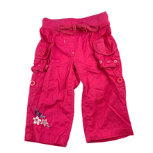Load image into Gallery viewer, Sprout pink lightweight cotton pants, elasticated, size 00, Pre-loved
