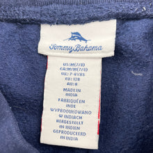 Load image into Gallery viewer, Unisex Tommy Bahama, navy fleece lined track pants, Inside leg: 49.5cm, GUC, size 8,  