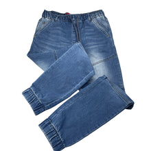 Load image into Gallery viewer, Boys ZOM-B, stretch knit denim pants, elasticated, GUC, size 12,  