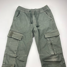 Load image into Gallery viewer, Boys Tilt, khaki cargo pants, elasticated, Inside leg: 58cm, FUC, size 9,  