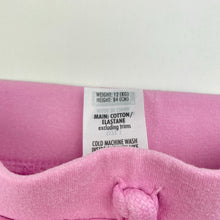 Load image into Gallery viewer, Girls Bonds, stretchy fleece lined track pants, elasticated, FUC, size 1,  