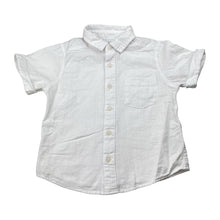 Load image into Gallery viewer, Boys Target, white cotton short sleeve shirt, EUC, size 2,  
