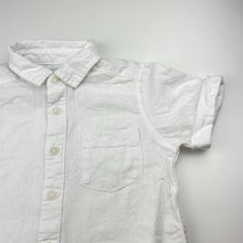 Load image into Gallery viewer, Boys Target, white cotton short sleeve shirt, EUC, size 2,  
