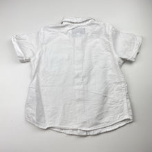 Load image into Gallery viewer, Boys Target, white cotton short sleeve shirt, EUC, size 2,  