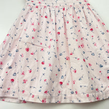 Load image into Gallery viewer, Girls The Little White Co, lined floral cotton dress, light marks, FUC, size 1, L: 44cm 