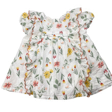 Load image into Gallery viewer, Girls Catherine Melandrino, lined floral cotton top, mark on chest, FUC, size 2,  