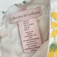 Load image into Gallery viewer, Girls Catherine Melandrino, lined floral cotton top, mark on chest, FUC, size 2,  