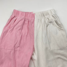 Load image into Gallery viewer, Girls SHEIN, pink &amp; white stretchy pants / bottoms, EUC, size 00,  