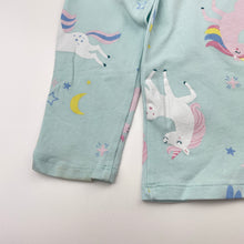 Load image into Gallery viewer, Girls H&amp;M, stretchy long sleeve pyjama top, unicorns, FUC, size 4,  