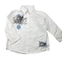 Load image into Gallery viewer, Boys Stix n Stones, lightweight cotton long sleeve shirt, EUC, size 2,  