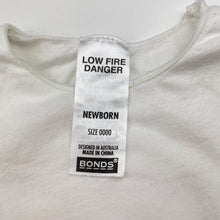 Load image into Gallery viewer, Unisex Bonds, stretchy bodysuit / romper, FUC, size 0000,  