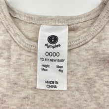 Load image into Gallery viewer, Unisex Dymples, cotton bodysuit / romper, EUC, size 0000,  