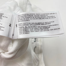 Load image into Gallery viewer, Unisex Carters, white cotton bodysuit / romper, EUC, size 0000,  