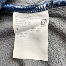 Load image into Gallery viewer, Unisex Uniqlo, fleece lined casual pants, elasticated, Inside leg: 34cm, GUC, size 3,  