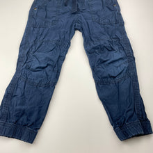 Load image into Gallery viewer, Boys Topolino, lightweight cotton pants, elasticated, Inside leg: 36.5cm, wash fade, FUC, size 4,  