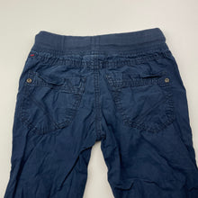 Load image into Gallery viewer, Boys Topolino, lightweight cotton pants, elasticated, Inside leg: 36.5cm, wash fade, FUC, size 4,  
