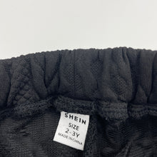 Load image into Gallery viewer, Boys SHEIN, textured track pants, elasticated, Inside leg: 33cm, EUC, size 2-3,  