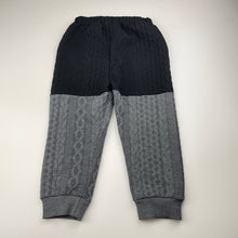 Load image into Gallery viewer, Boys SHEIN, textured track pants, elasticated, Inside leg: 33cm, EUC, size 2-3,  