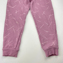 Load image into Gallery viewer, Girls Anko, fleece lined track pants, elasticated, Inside leg: 41cm, GUC, size 4,  